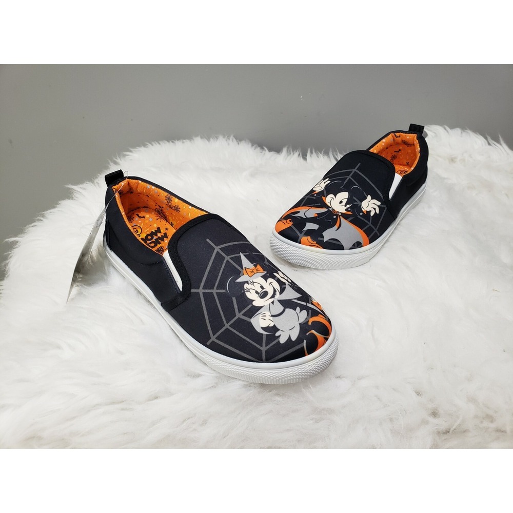 NEW Disney mickey minnie mouse Sneakers Size 5 halloween vampire‎ lace up witch